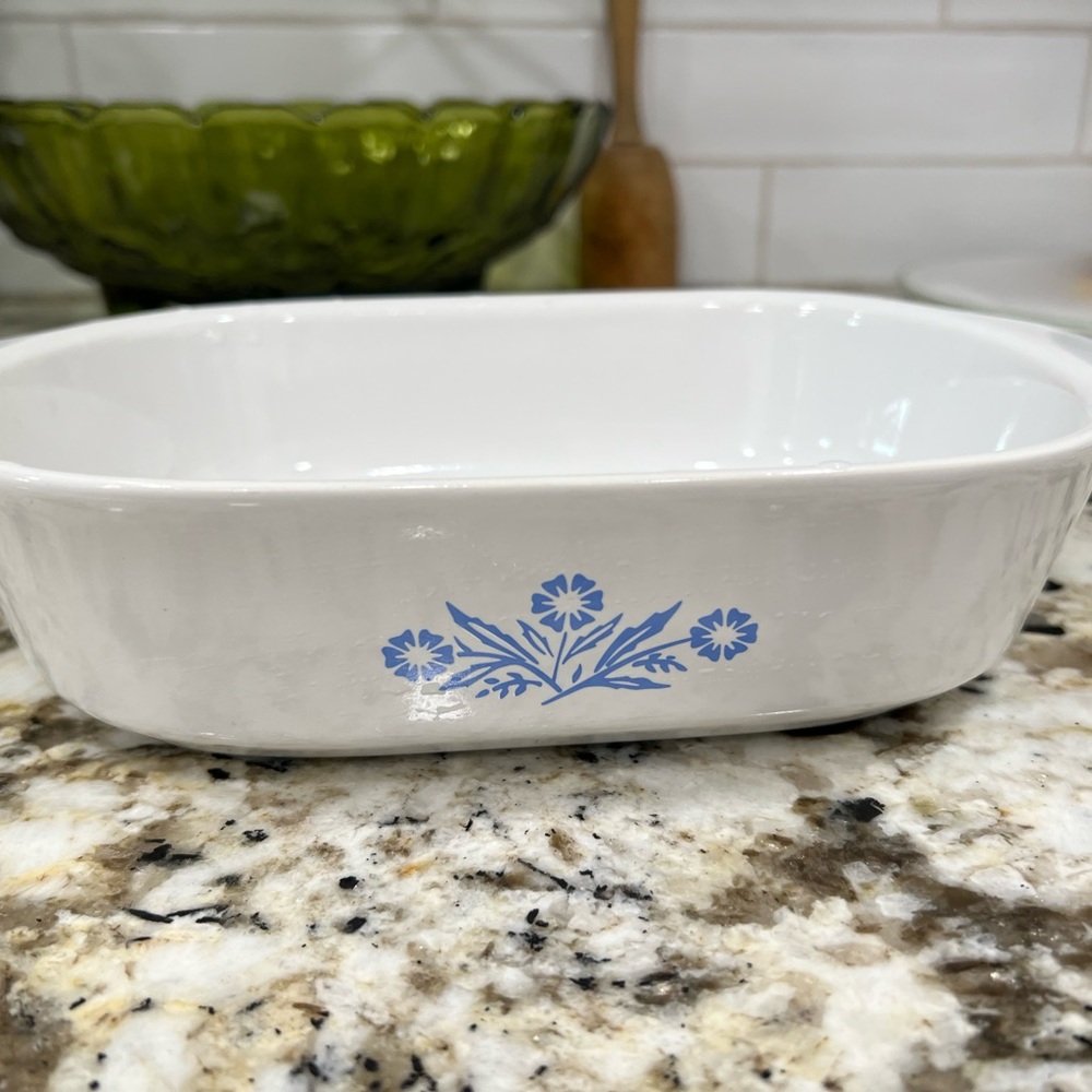 CORNINGWARE 1.5 Qt BAKING DISH Blue Cornflower 60th Anniversary Edition
